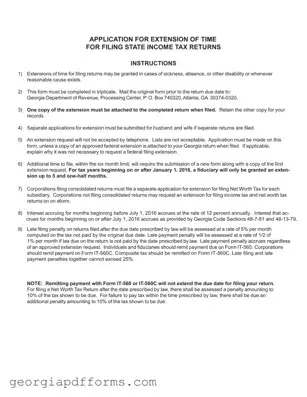 Fill a Valid Georgia It 303 Template