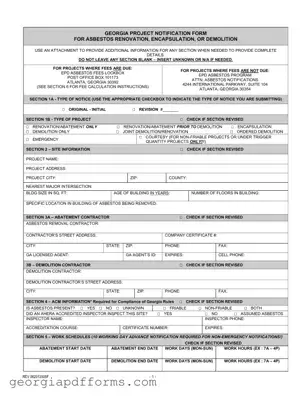 Fill a Valid Georgia Notification Template