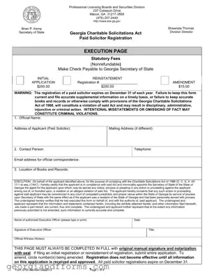 Fill a Valid Georgia S100 Template