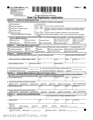 Fill a Valid Georgia State Tax Instruction Template